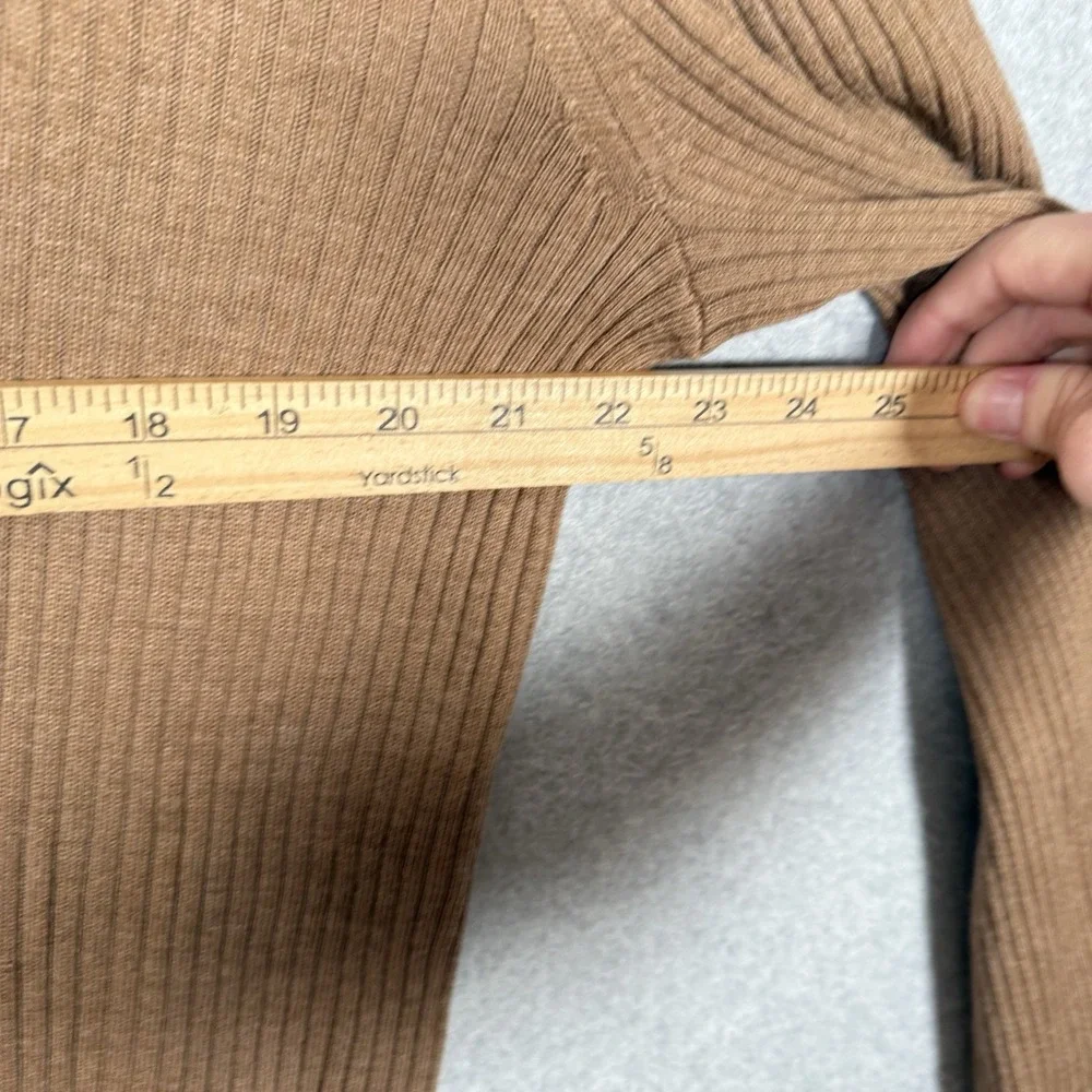 Banana repubublic salta merino turtleneck sweater mens medium brown ribbed